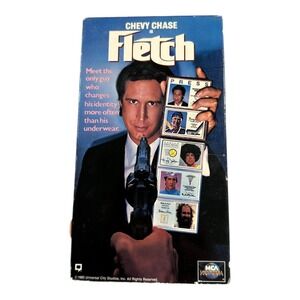 Chevy Chase is Fletch VHS Tape 1985 Universal‎ City Studios Comedy